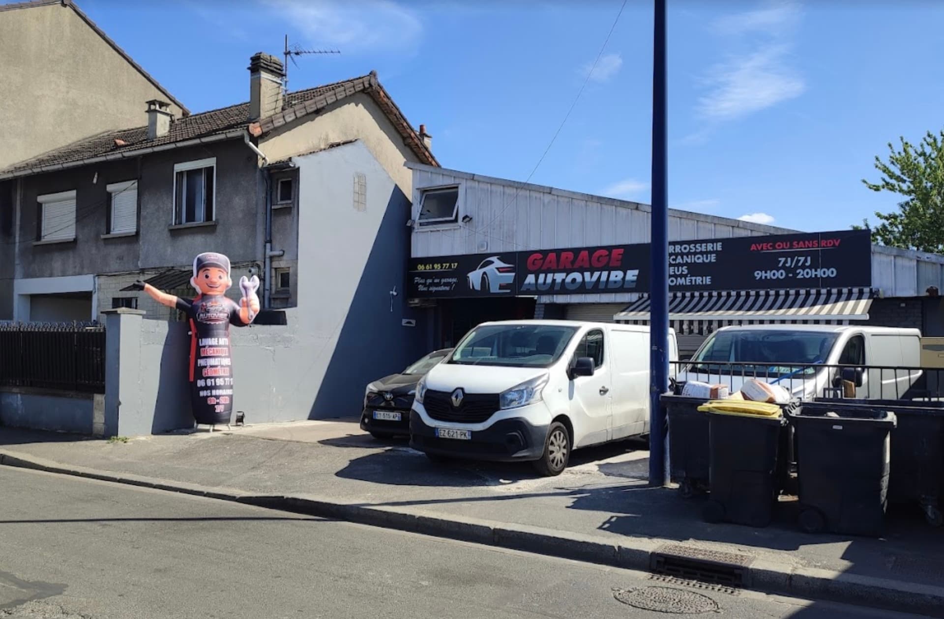 Façade du Garage Autovibe Drancy, 49 Avenue de la Division Leclerc